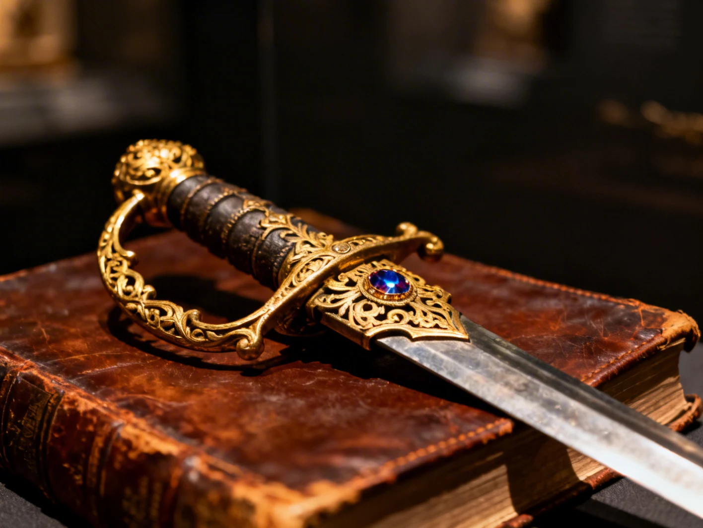 Garde d'&eacute;p&eacute;e ancienne ouvrag&eacute;e